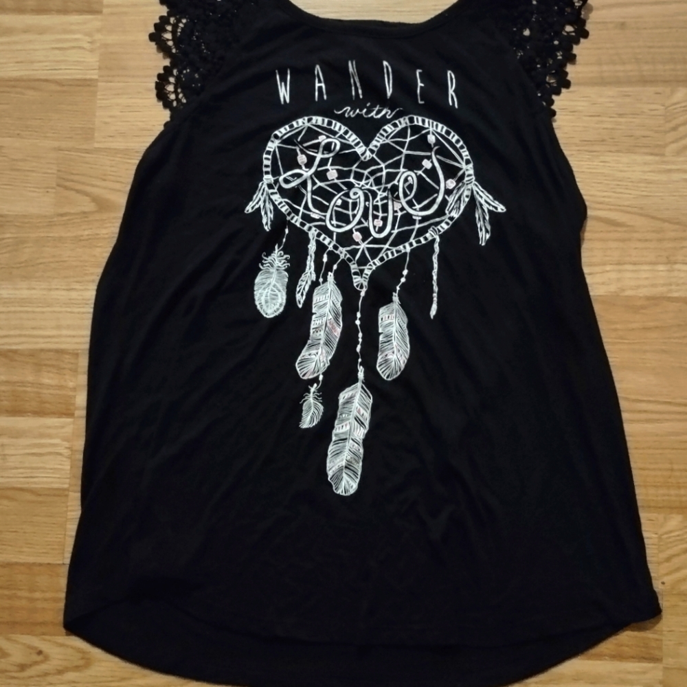 Black tank top